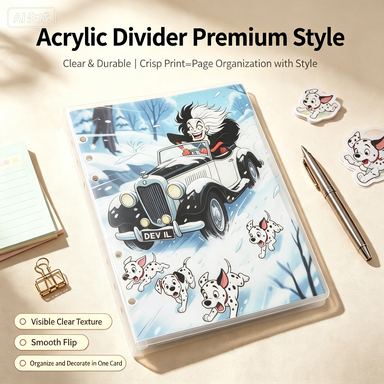 Cartoon Dog Acrylic Planner Divider